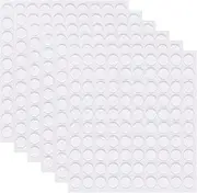 metagio Pack of 600 Double-Sided Adhesive Dot Stickers, Round Transparent Adhesive Stickers, Removable Round Adhesive Pads, No Traces, Dots, Stickers for Festival Decoration (10 mm)