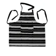 Butcher Cotton Standard Apron with Pocket (Black, Green)