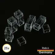 Small sorting box for storage acrylic box 9 x 9 x 24 mm Made in Germany 25 pcs