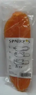 Vintage Sparkys Orange Sandal Plastic Size 35-36 (German) Length 11" Inches