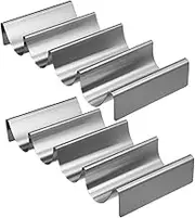 MAGICLULU 2pcs Taco Holder Stainless Steel Taco Holders Rack Serving Tray Oven Safe for Baking Dishwasher and Microwave Safe Restaurants and Home