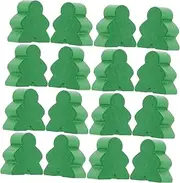 Kisangel 50pcs Pieces Gingerbread Man Craft Wooden Gingerbread Men Board Game Accessories Wooden Green