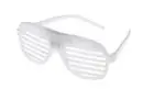 25 White Flashing LED Shutter Glasses Light Up Rave Slotted Party Glow Shades