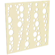ProtectorAl 300 - 1200 x 300 - 1200mm Primrose Bubbles Unframed Solid Aluminium Decorative Panel