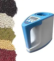 Grain Humidity Meter, Smart Grain Moisture Tester with LCD Display Screen, 35 Grains Moisture Testing and Automatically Average Calculation, Wide Measurement Range and High Precision, for Corn