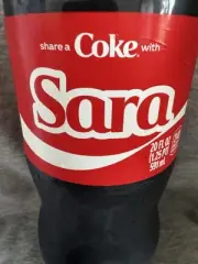 Share a Coke with Sara 2025 Personalized Gift Coca~Cola Bottle 20oz