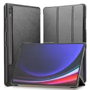 ZUSLAB Samsung Galaxy Tab S9 Ultra Smart Case with S Pen Holder Support S Pen Charging & Auto Wake/Sleep Tri-Fold Stand Protective Tablet Cover (14.6") - Black