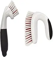 OXO Good Grips Grout Brush & All-Purpose Scrub Brush, Black/White, One Size