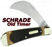 Schrade Old Timer Delrin Hawkbill Pruner Folder 16OT
