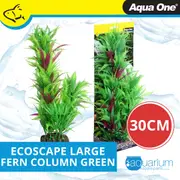 Aqua One Ecoscape Large Fern Column Green Plastic Plant 30cm - Large (28400)