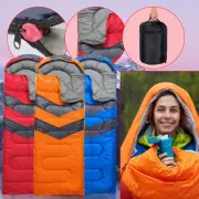 4 Season Sleeping Bag Single Adult Zipper Quilted Waterproof Camping Sleep Bag