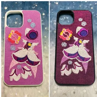 請看說明🌟電繡🌟《小魔女Doremi》刺繡 手作 手機殼 doremi 安卓 蘋果 iphone 非官方