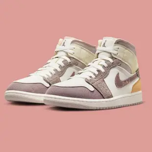 【NIKE 耐吉】休閒鞋 Air Jordan 1 Mid Taupe Haze 米色 卡其 男款 DM9652-102(休閒鞋)