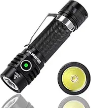 Wurkkos WK03 Rechargeable Flashlights, Small Torch 1800 Lumen Ultra Bright Flashlight, EDC Torch SST40 Led, Waterproof Flashlight for Camping Hiking(6500K)