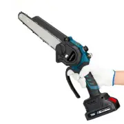 8" 18V Mini Cordless Electric Chainsaw Battery Powered Wood Cutter Rechargeable