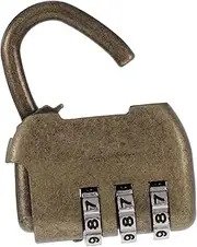 VERDANVERSE Vintage Password Locker Lock Chinese Style Padlock Zinc Alloy Anti-Theft for Luggage Gym