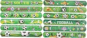 Vaveren 12 Pieces Snap Bracelets Bands, Comfortable Wristband, PVC Football Slap Bands for Kids Birthday Gift