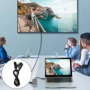 SCART to HDTV Port Converter Cable Extension Wire 1.80m AV Signal Adapter