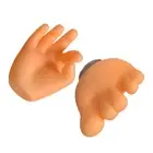 2pcs Cartoon Finger and Toe Toothbrush Rack Suction Cup Wall Mounted Toothbrush