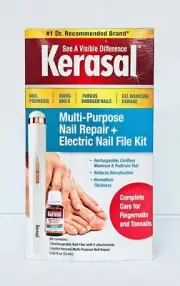 Kerasal Multi-Purpose Nail Repair + Electric Nail File Kit NEW Free Shipping!