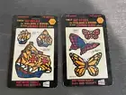 1972 Timely Saf-Decals Columbus Ships & Butterflies Stained Glass Colors