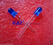 100pcs F5 5MM BLUE COLOR BLUE LIGHT Super Bright Bulb Lamp LED DIFFUSED