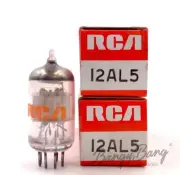 2 RCA 12AL5/HAA91 Twin Diode Detector TV Audio Vacuum Tube Valve- Bangybang.tube
