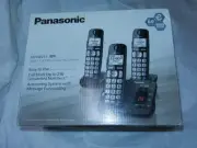 new Panasonic KX-TGE233 digital cordless answering system message dect 6.0 plus