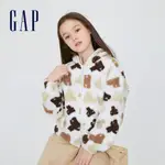 GAP 女童裝 刷毛連帽外套 抱抱絨系列-童趣小熊(451291)