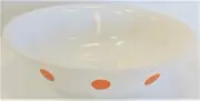 1 Corelle Orange HOT DOTS Spot On 10-oz DESSERT Sauce BOWL 5 3/8"