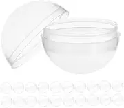MOBUTOFU 50pcs Clear Plastic Balls for Gumball Round Containers for Party Supplies and Candy Storage Vibrant and Compatibility