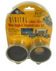 Digital Concepts Camera Video .5 Wide Angle & 2X Telephoto Lens Set - NEW SEALED