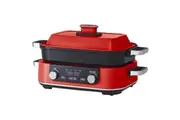 Morphy Richards 3L Non-Stick Multifunction Electric Cooker Pan in Red