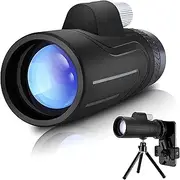 16×50 Bak4 Monocular Telescope, Hd Waterproof Night Vision Monoculars Scope with Smartphone Holder and Tripod for Bird Watching, Travel Little Surprise