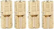 4Pcs/Pack Hidden Furniture Hinge Brass Concealed Barrel Wooden Box 8mm 180° Opening Angle
