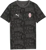 Sporty ACM FtblCulture Tee AOP Jr 782602 Boys, Puma Black/for All Time Red (04)