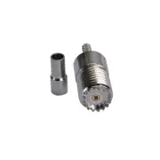 2x Mini UHF female Jack Connector straight Crimp LMR100 RG316 RG174 RG178 cable