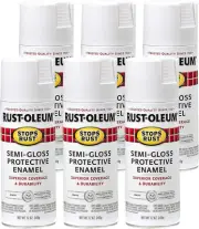 Rust-Oleum Stops Rust Semi-Gloss Protective Enamel Spray Paint, White