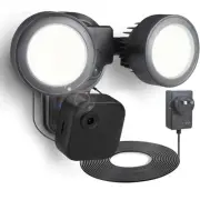 3-in-1 Plugged-in Floodlight, Charger, & Mount with With external adapter