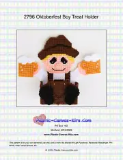 Oktoberfest Boy Treat Holder-Plastic Canvas Pattern or Kit