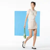 在飛比找momo購物網優惠-【amoeba】條紋荷葉短裙(百搭單品)