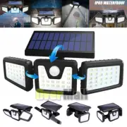 230000LM 74 LED Solar Lights Outdoor Waterproof Motion Sensor Security Wall Lamp