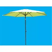 International Caravan Outdoor Aluminum Umbrella Light Green