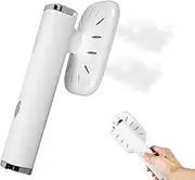Portable Ironing Machine Handheld Steam Iron Fast Heating Clothes Steamer Iron Portable Mini Hand Held Travel Ironing Machine Micro Steam Iron Good for Home and Travel (White)