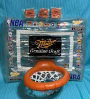 New Man Cave Bar Miller Genuine Draft Inflatable Basketball NBA Hoop Backboard