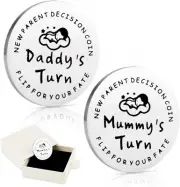 Coin for Couple Birthday Newborn Boy Girl New Parent Gift Decision