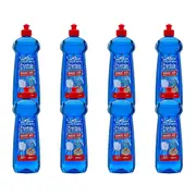 8PK Crystale Total Action Rinse Aid Streak Free Glassware Enhancer 500ml Blue