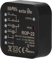 EXTA LIFE ROP-22 2-Channel Radio Receiver I for Controlling Electrical Devices I Modes: ON, Off, Monostable, Bistable and Time