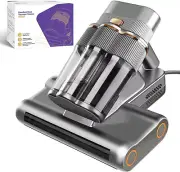 Handheld Bed Mattress Vacuum Cleaner with UV-C Light 30000 RPM Dual Drum Brushes