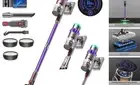 Cordless Vacuum Cleaner, 550W 48kPa 60 Mins Runtime Vacuum Cleaners for Home,